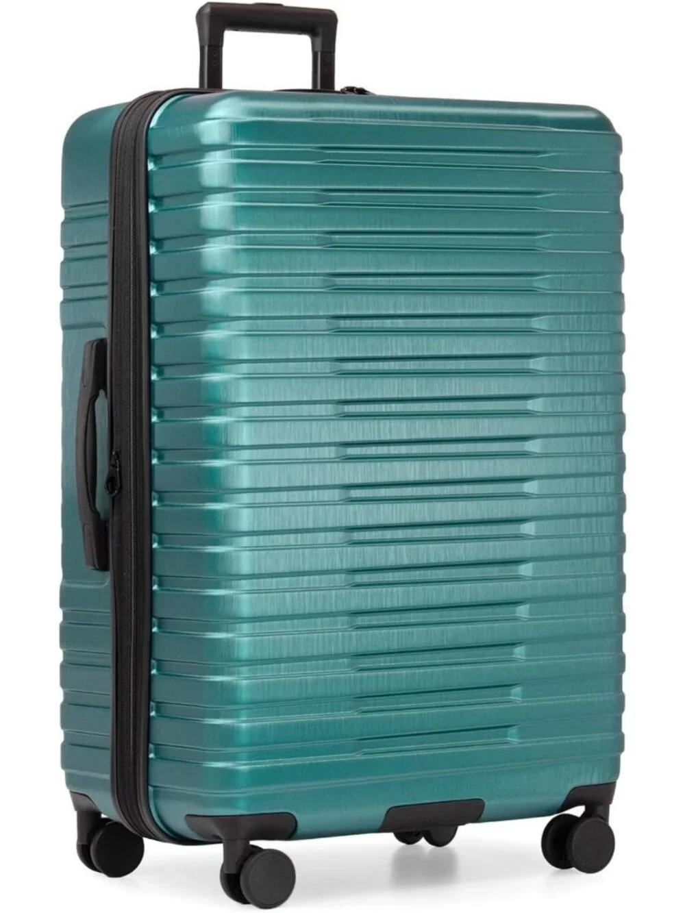 Expandable Hardside Travel Luggage with 8 Spinner Wheels, Teal, Large 30-Inch